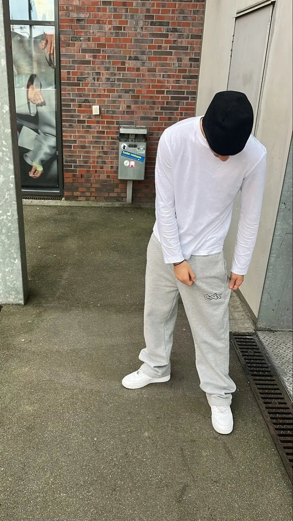 Open Leg Jogger GRAU